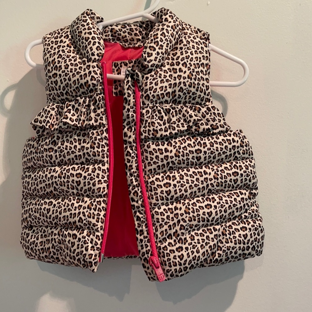 Baby Leopard Puffer Vest